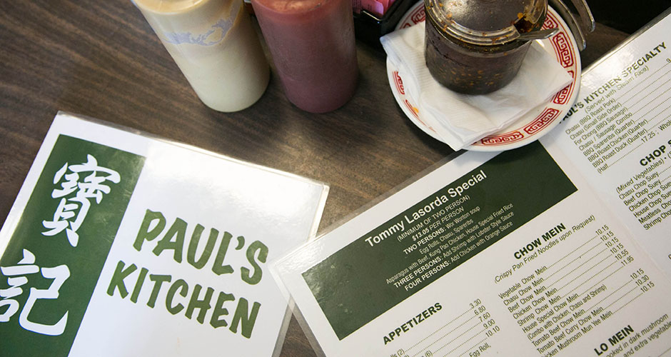 Tommy Lasorda's favorite restaurant is Paul's Kitchen, a hole in