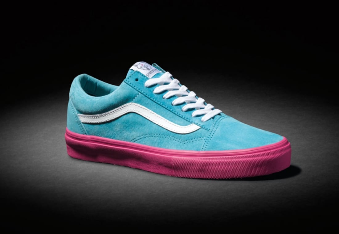vans pink blue