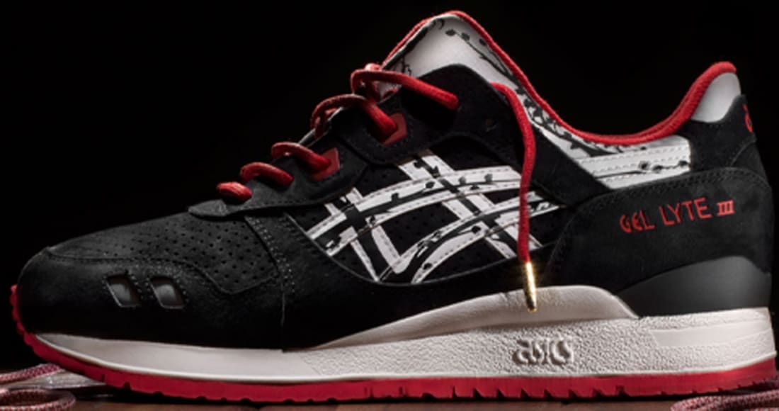 black and yellow asics gel lyte iii