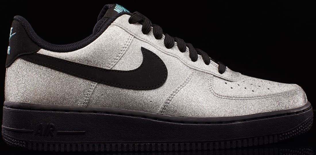 nike air force 1 metallic silver black aqua nike air force 1 metallic silver black aqua