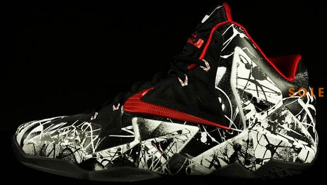 Nike LeBron 11 White Red Black