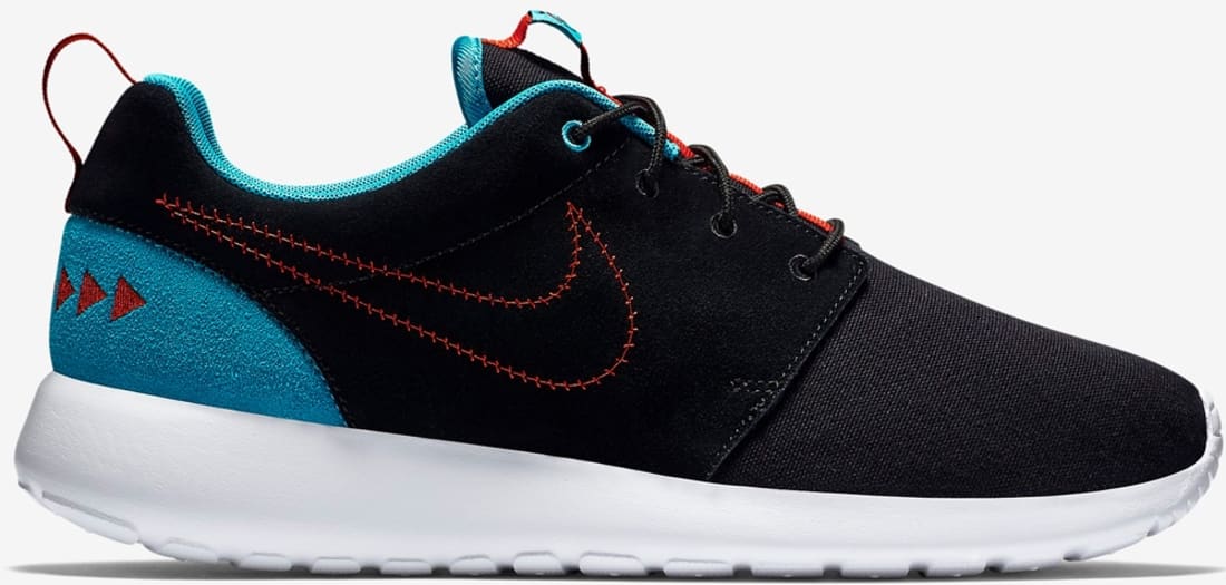nike roshe one - n7 black/black/dark turquoise/university red nike roshe one - n7 black/black/dark turquoise/university red