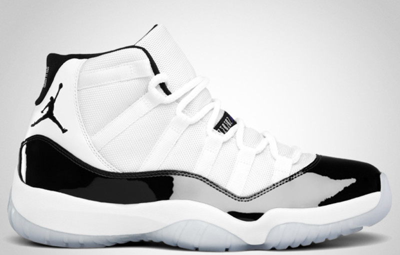 Mens Air Jordan Retro 11 Black Cool Grey Red shoes