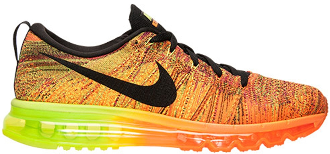 nike flyknit black and orange