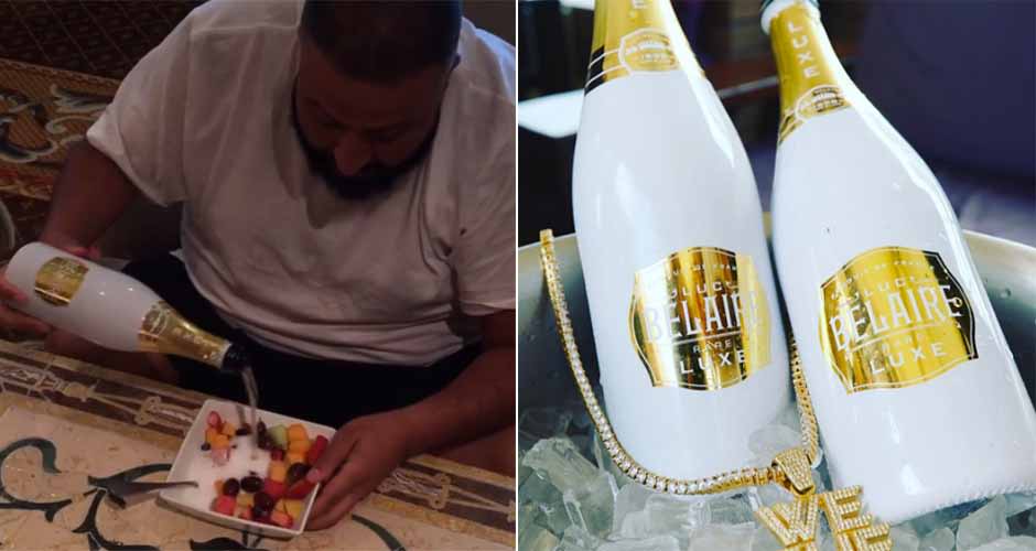 Watch DJ Khaled Pour His New Champagne on Some Fruit Salad First We Feast