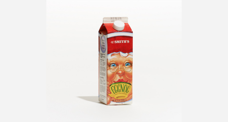 The Eggnog Project, A Collection of Questionably-Designed Egg Nog Cartons