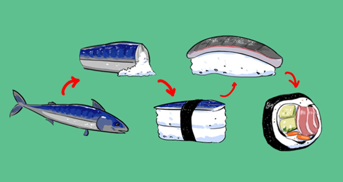 An Illustrated History of Sushi First We Feast