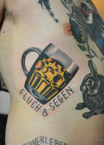 Tattoo uploaded by Nate  Traditional Beer Bottle tattoo 21st Birthday   Tattoodo