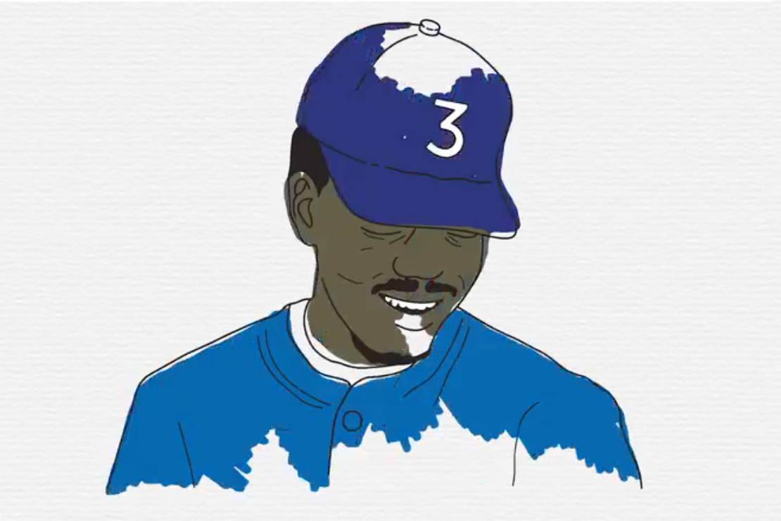 Coloring Book Cover Art Chance The Rapper  Coloring Page